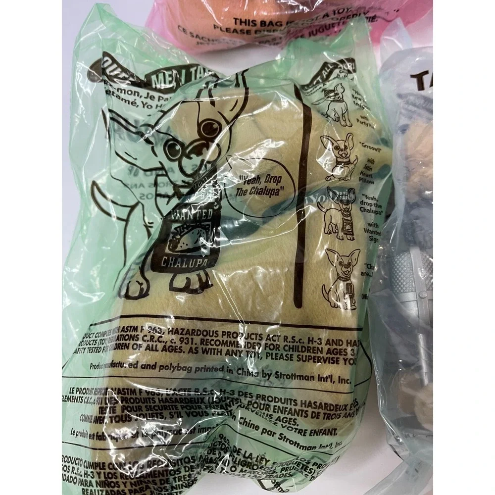 1998 Taco Bell Chihuahua Talking Dogs Complete‎ Set of 4 NO LONGER TALKING